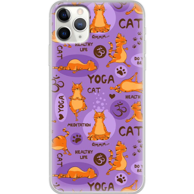 Чехол Uprint Apple iPhone 11 Pro Max Yoga Cat