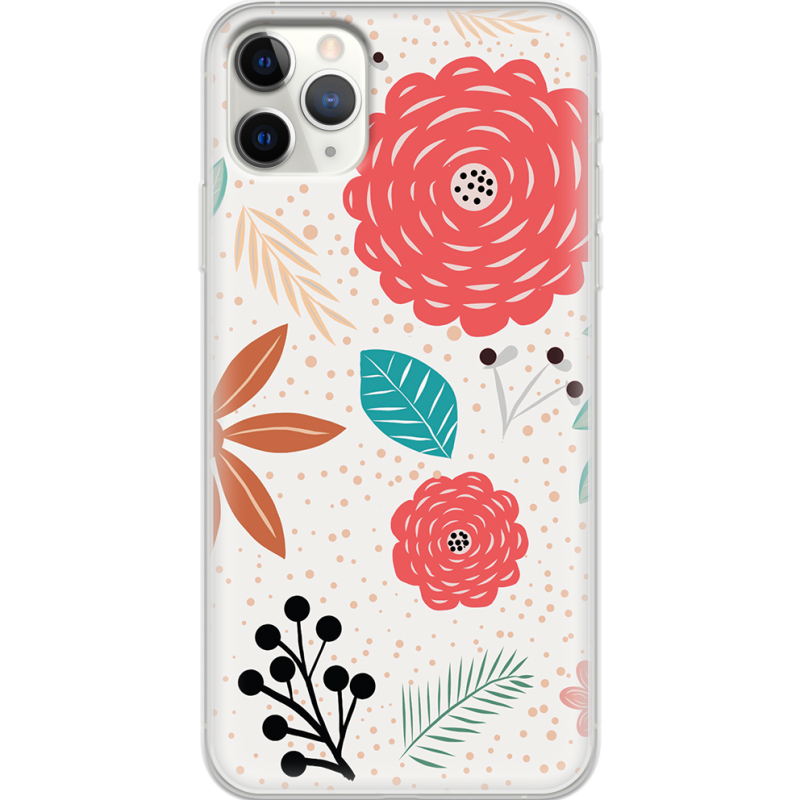 Чехол Uprint Apple iPhone 11 Pro Max Line Flowers