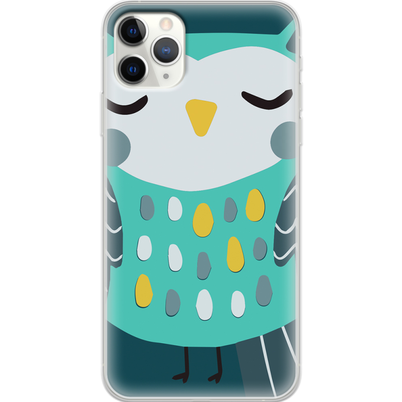 Чехол Uprint Apple iPhone 11 Pro Max Green Owl