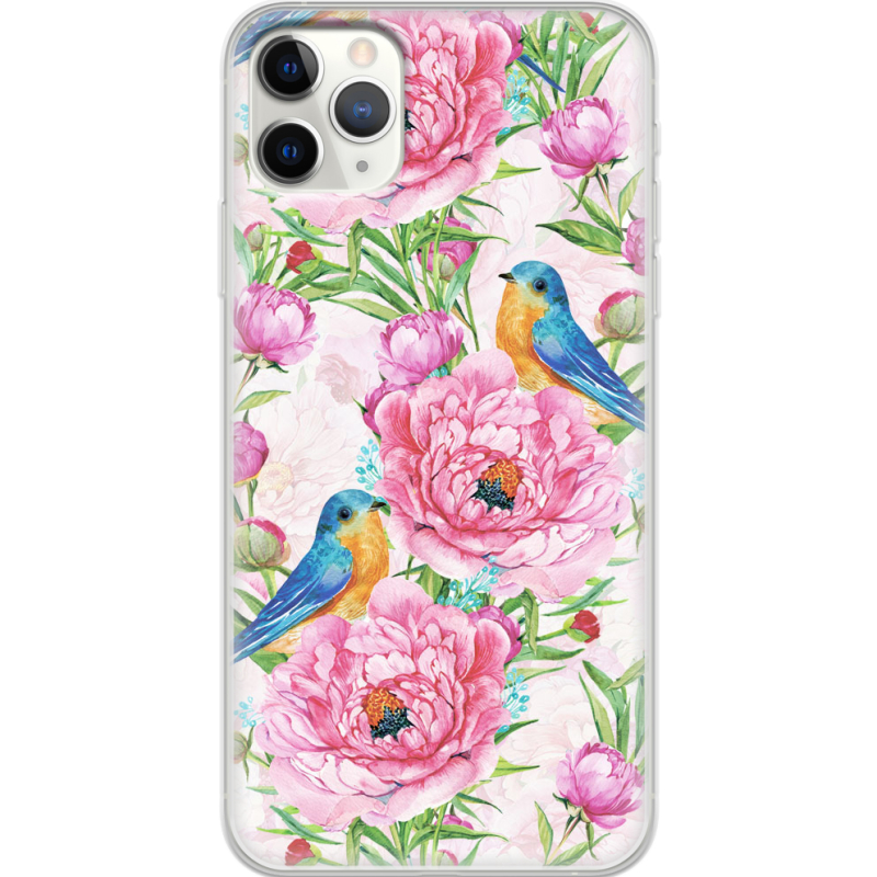 Чехол Uprint Apple iPhone 11 Pro Max Birds and Flowers