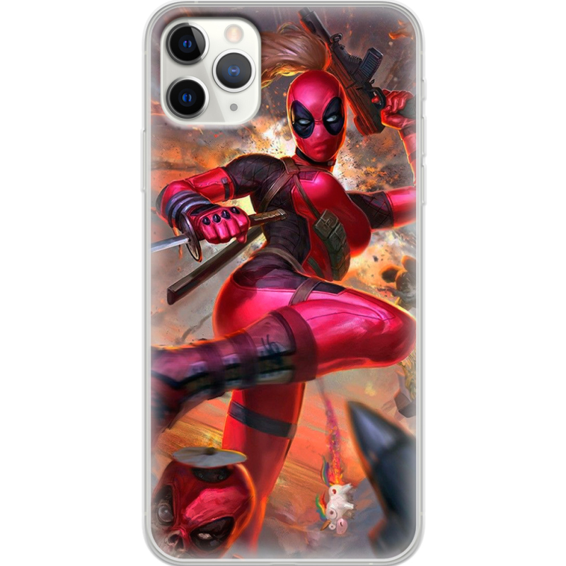 Чехол Uprint Apple iPhone 11 Pro Max Woman Deadpool