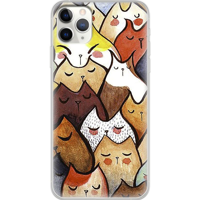 Чехол Uprint Apple iPhone 11 Pro Max Sleepy Cats