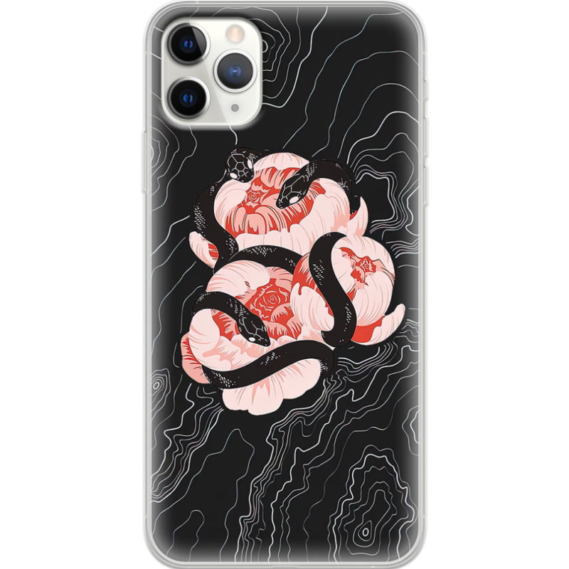 Чехол Uprint Apple iPhone 11 Pro Max Snake Rose