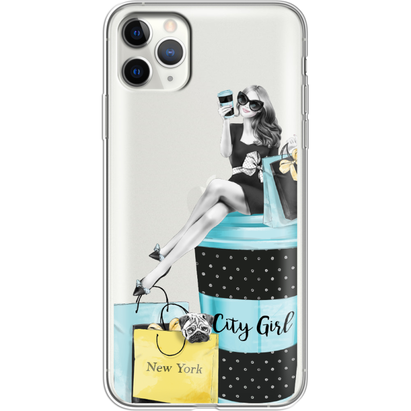 Прозрачный чехол Uprint Apple iPhone 11 Pro Max City Girl