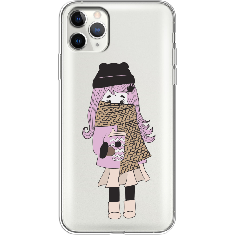 Прозрачный чехол Uprint Apple iPhone 11 Pro Max Winter Morning Girl