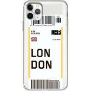 Прозрачный чехол Uprint Apple iPhone 11 Pro Max Ticket London