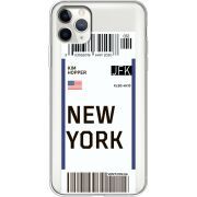 Прозрачный чехол Uprint Apple iPhone 11 Pro Max Ticket New York