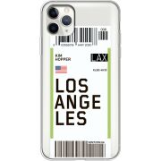 Прозрачный чехол Uprint Apple iPhone 11 Pro Max Ticket Los Angeles