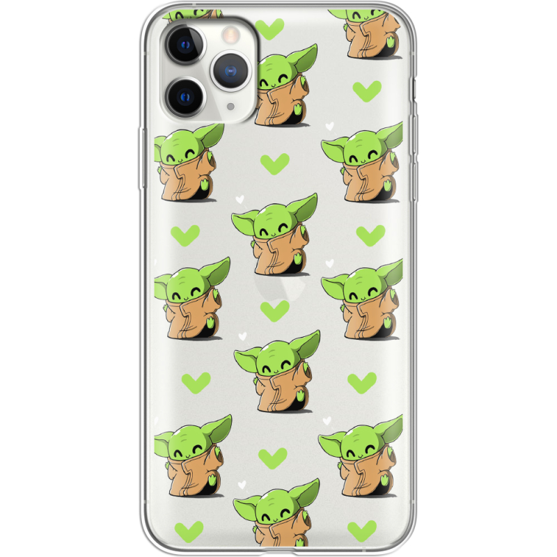 Прозрачный чехол Uprint Apple iPhone 11 Pro Max Pattern Baby Yoda