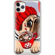 Прозрачный чехол Uprint Apple iPhone 11 Pro Max Winter Puggy