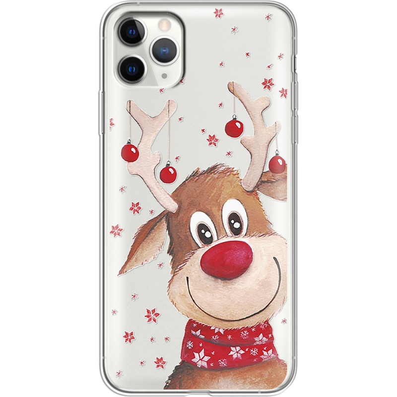 Прозрачный чехол Uprint Apple iPhone 11 Pro Max Winter Deer