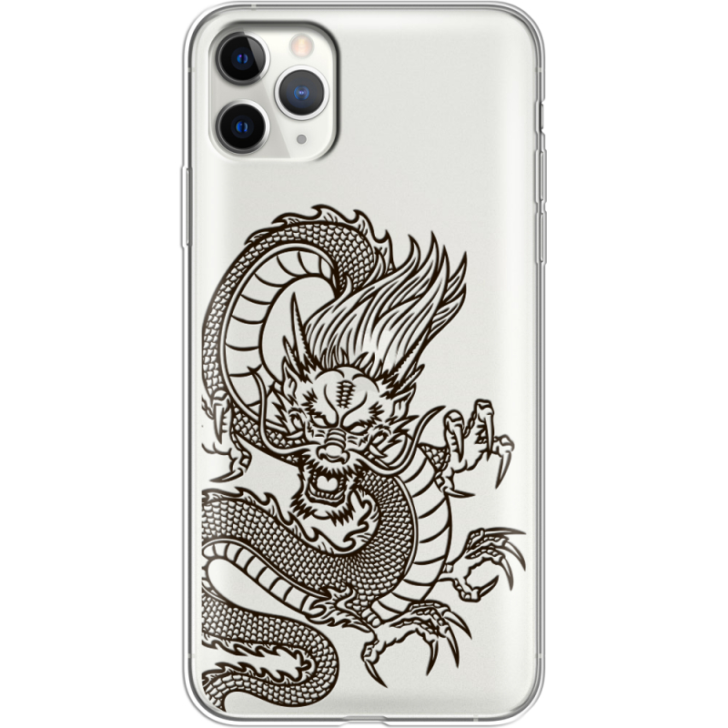 Прозрачный чехол Uprint Apple iPhone 11 Pro Max Chinese Dragon