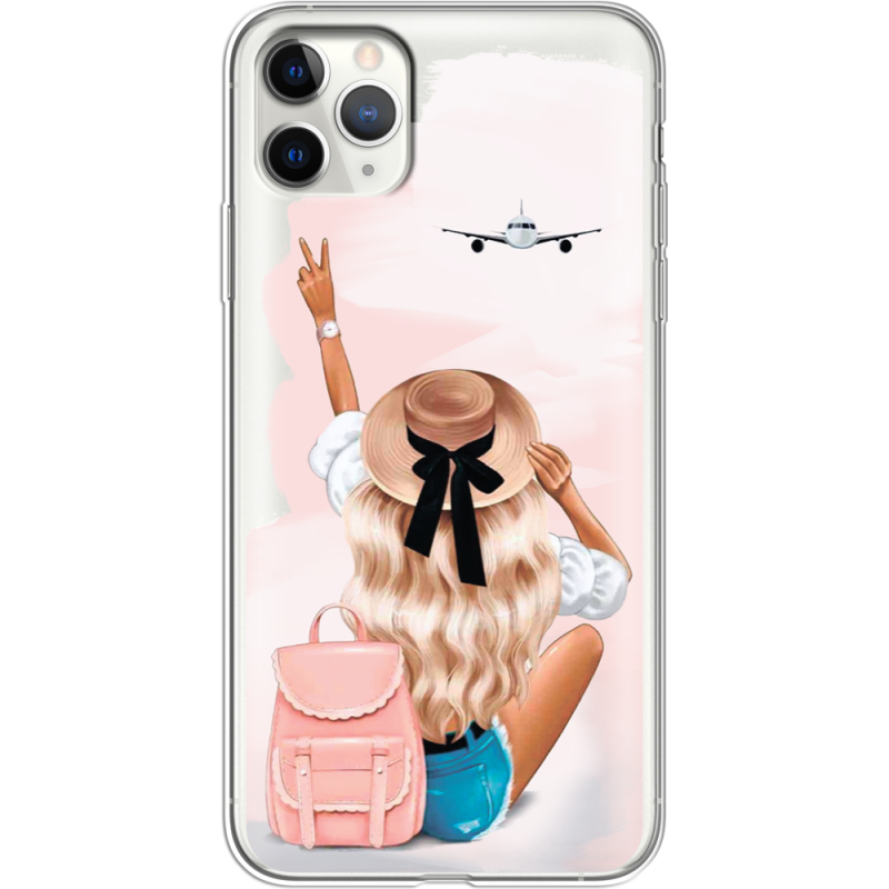 Прозрачный чехол Uprint Apple iPhone 11 Pro Max Travel Girl
