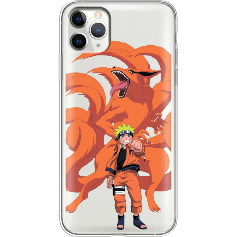 Прозрачный чехол Uprint Apple iPhone 11 Pro Max Naruto and Kurama