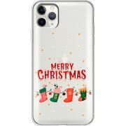 Прозрачный чехол Uprint Apple iPhone 11 Pro Max Merry Christmas
