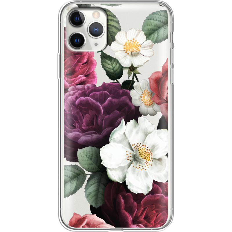 Прозрачный чехол Uprint Apple iPhone 11 Pro Max Floral Dark Dreams