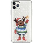Прозрачный чехол Uprint Apple iPhone 11 Pro Max Christmas Deer with Snow