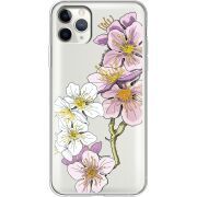 Прозрачный чехол Uprint Apple iPhone 11 Pro Max Cherry Blossom