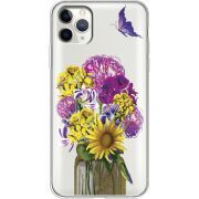 Прозрачный чехол Uprint Apple iPhone 11 Pro Max My Bouquet