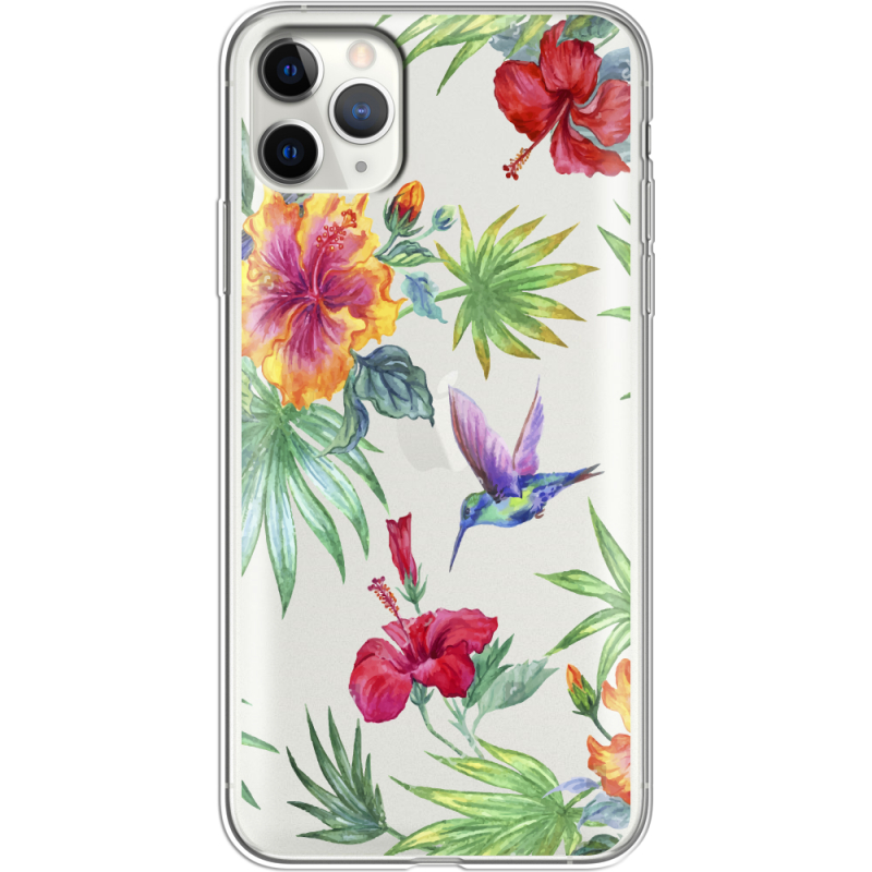 Прозрачный чехол Uprint Apple iPhone 11 Pro Max Tropical