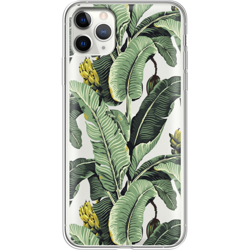 Прозрачный чехол Uprint Apple iPhone 11 Pro Max Banana Leaves