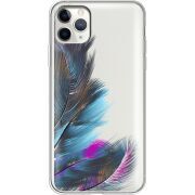 Прозрачный чехол Uprint Apple iPhone 11 Pro Max Feathers