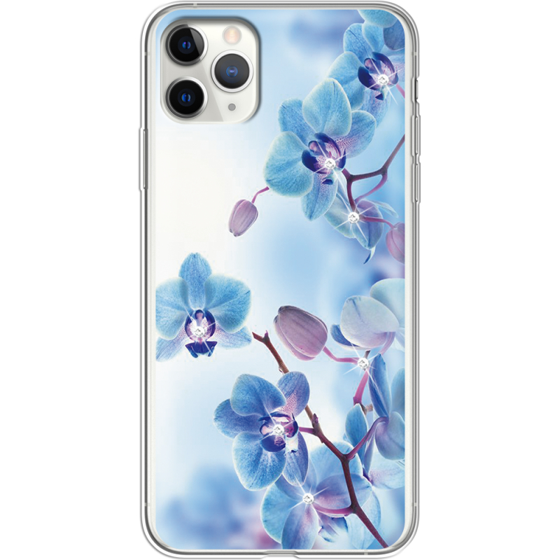 Чехол со стразами Apple iPhone 11 Pro Max Orchids