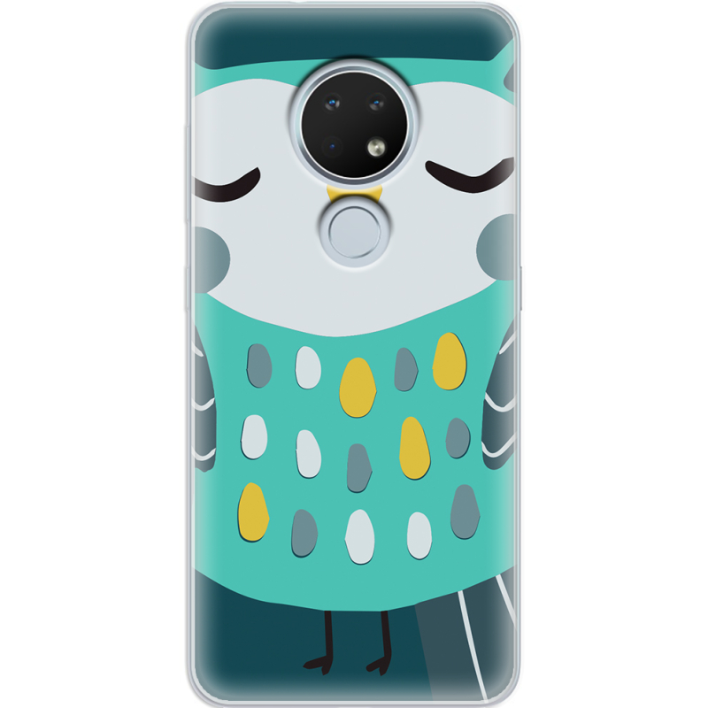 Чехол Uprint Nokia 7.2 Green Owl