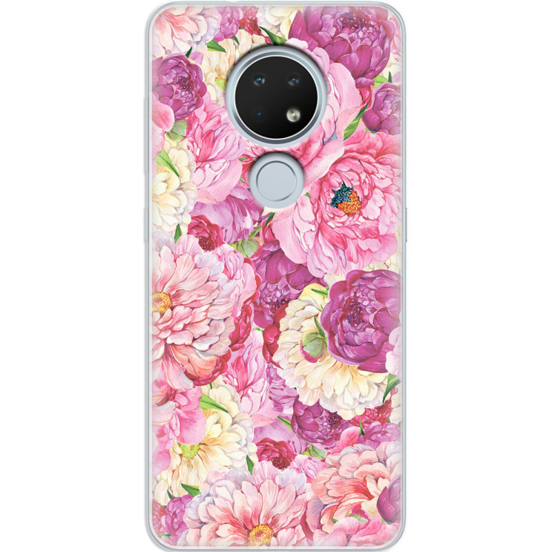 Чехол Uprint Nokia 7.2 Pink Peonies