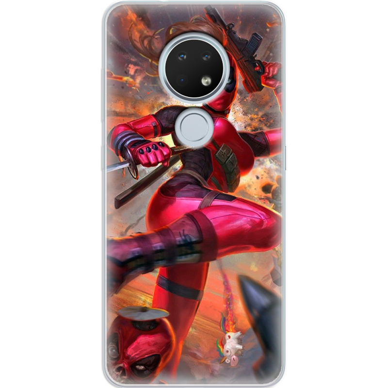 Чехол Uprint Nokia 7.2 Woman Deadpool