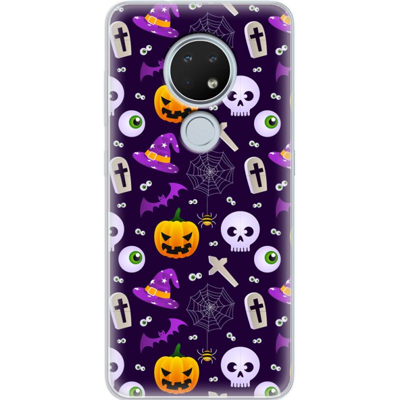 Чехол Uprint Nokia 7.2 Halloween Purple Mood