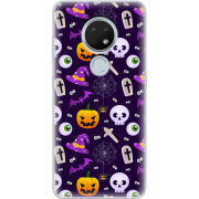 Чехол Uprint Nokia 7.2 Halloween Purple Mood