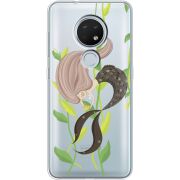 Прозрачный чехол Uprint Nokia 7.2 Cute Mermaid