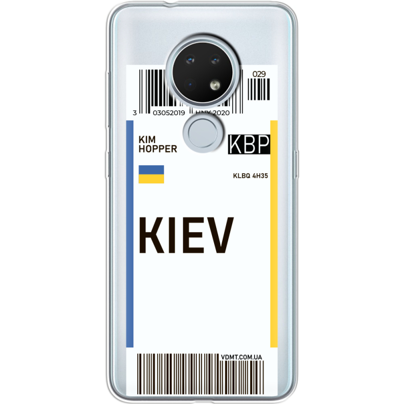 Прозрачный чехол Uprint Nokia 7.2 Ticket Kiev