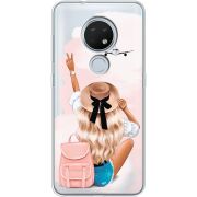 Прозрачный чехол Uprint Nokia 7.2 Travel Girl