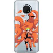 Прозрачный чехол Uprint Nokia 7.2 Naruto and Kurama