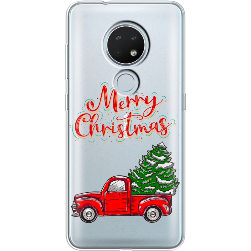 Прозрачный чехол Uprint Nokia 7.2 Holiday Car