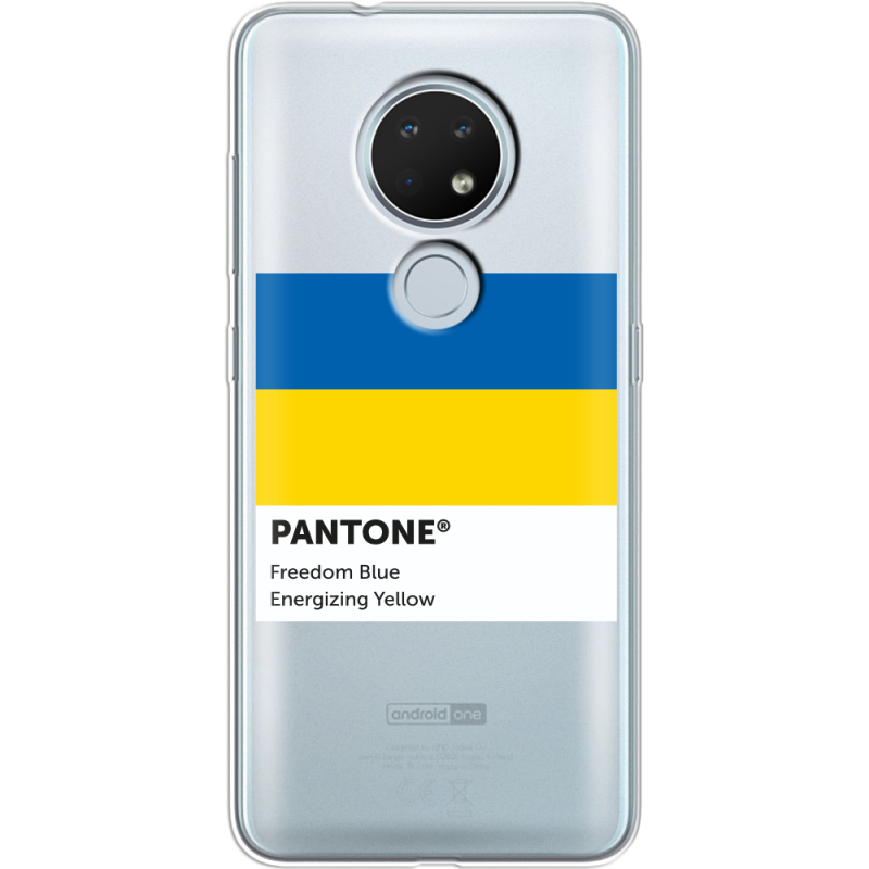 Прозрачный чехол Uprint Nokia 7.2 Pantone вільний синій