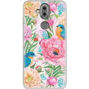 Чехол Uprint Nokia 8.1 Birds in Flowers