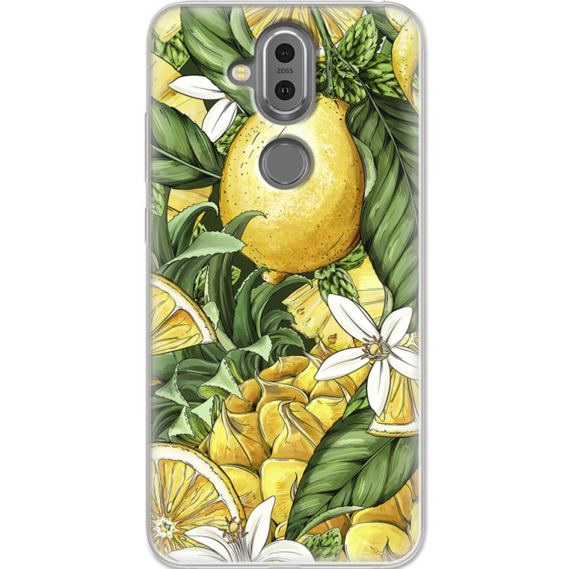 Чехол Uprint Nokia 8.1 Lemon Pattern