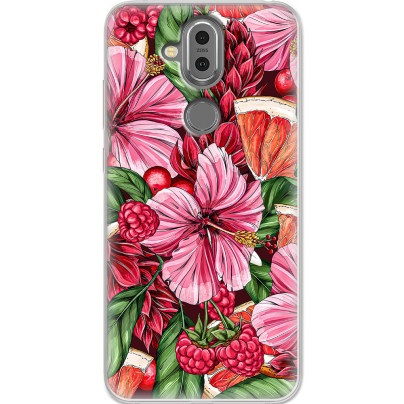 Чехол Uprint Nokia 8.1 Tropical Flowers