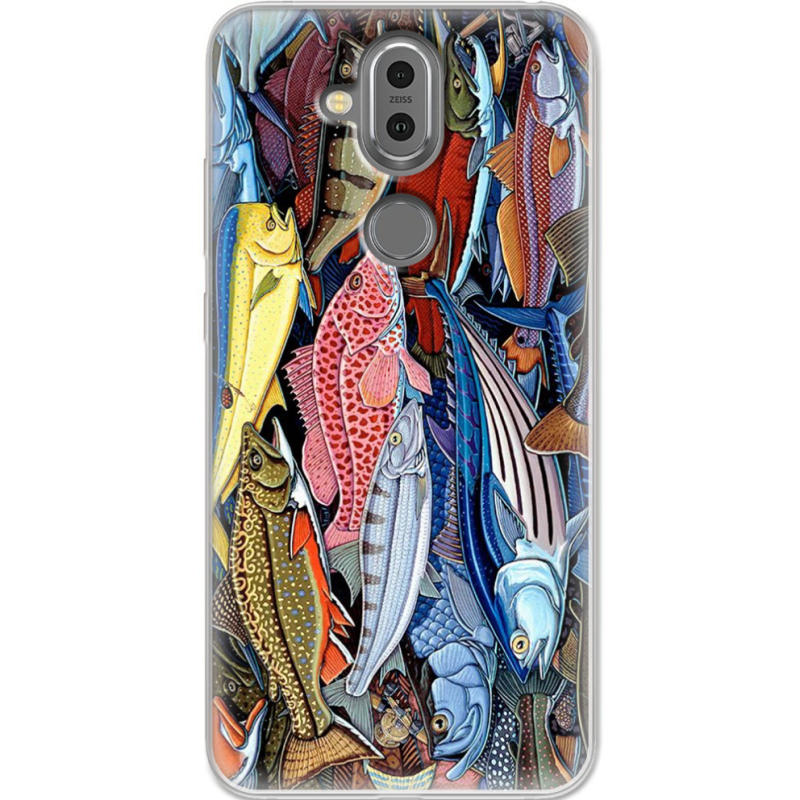 Чехол Uprint Nokia 8.1 Sea Fish