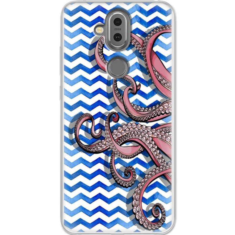 Чехол Uprint Nokia 8.1 Sea Tentacles