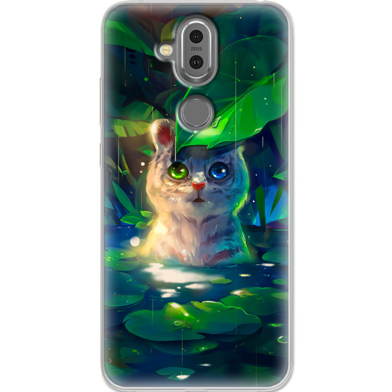 Чехол Uprint Nokia 8.1 White Tiger Cub