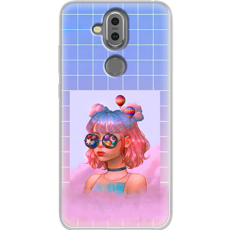 Чехол Uprint Nokia 8.1 Girl in the Clouds