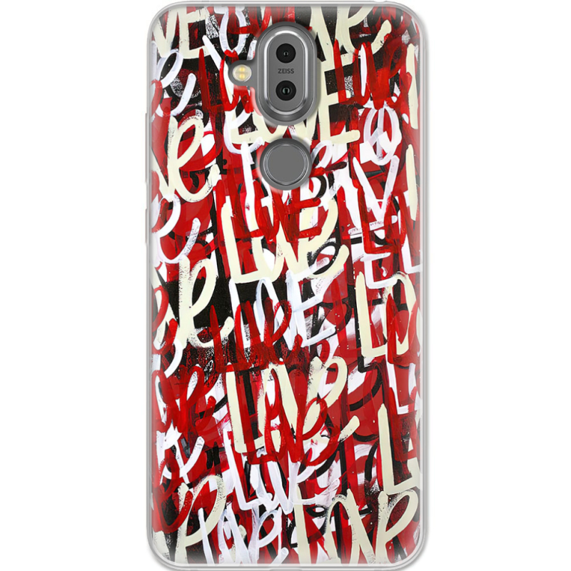 Чехол Uprint Nokia 8.1 Love Graffiti