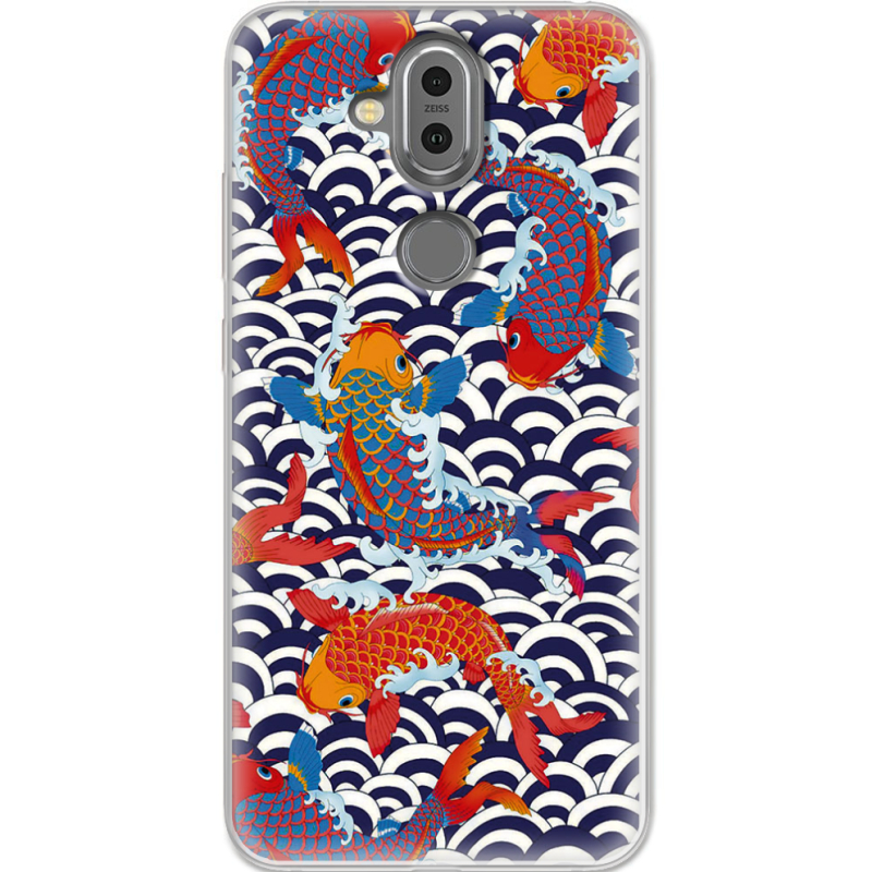 Чехол Uprint Nokia 8.1 Koi Fish