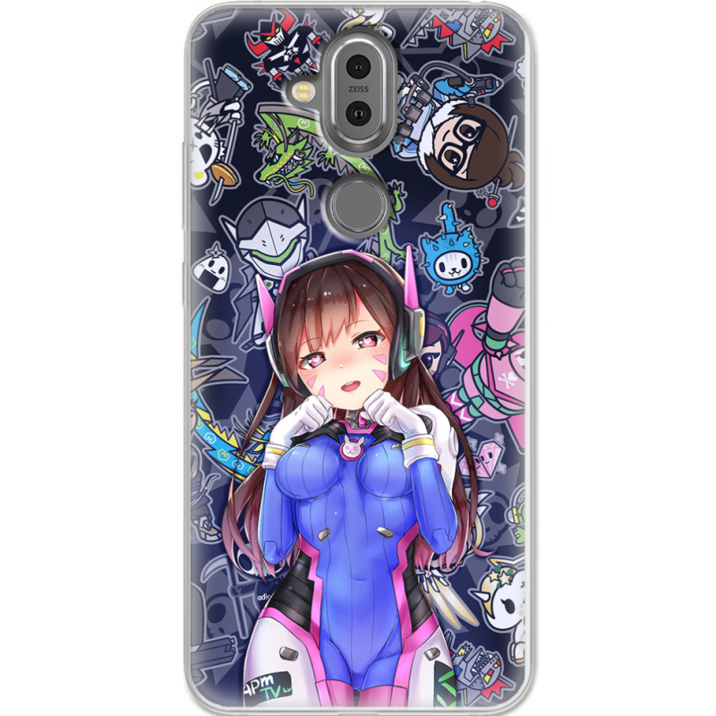 Чехол Uprint Nokia 8.1 Overwatch D.VA