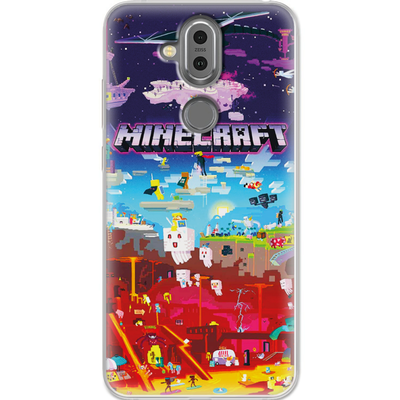 Чехол Uprint Nokia 8.1 Minecraft World Beyond