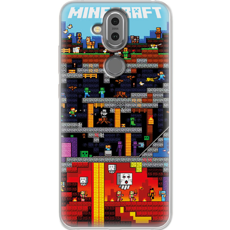 Чехол Uprint Nokia 8.1 Minecraft Lode Runner